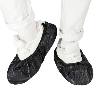 Бахилы одноразовые 10 г/пара, с двойной подошвой, черные, 250 пар Бахилы одноразовые 10 г/пара, с двойной подошвой, черные, 250 пар