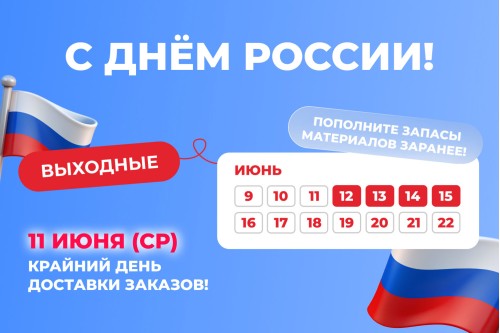 Коллектив LionPack поздравляет с Днем России!