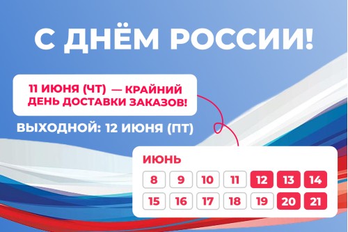 Лионпак поздравляет с Днем России!