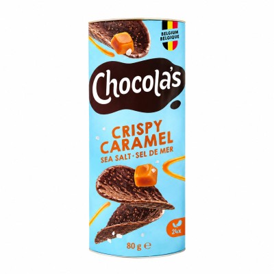 Чипсы шоколадные Chocola's, карамель и морская соль, 80 г Чипсы шоколадные Chocola's, карамель и морская соль, 80 г