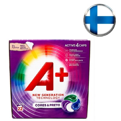 Капсулы для стирки A+ Ariel, 4in1 Cores&Preto, 22 шт Капсулы для стирки A+ Ariel, 4in1 Cores&Preto, 22 шт