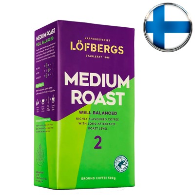 Кофе молотый Lofbergs Medium Roast, 500 г