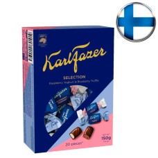 Конфеты Fazer Selection Raspberry Yoghurt и Blueberry Truffle, 150 г