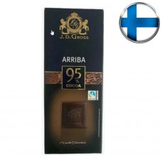 Шоколад темный J.D.Gross 95% горький шоколад, 125 г