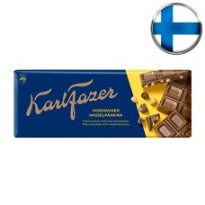 Шоколад молочный Fazer, с цельным фундуком, 200 г