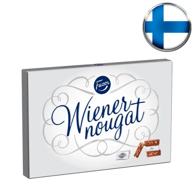 Шоколадные конфеты Fazer Wienes Nougat, с фундуком и миндальной нугой, 210 г