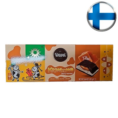 Шоколад молочный Wawel cливочная помадка с соленой  карамелью, 245 г