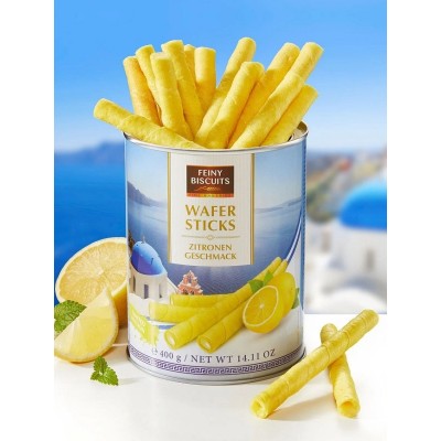 Вафельные трубочки FEINY BISCUITS лимон, 400 г