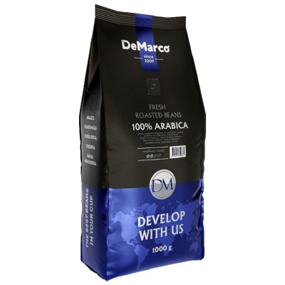 Кофе зерновой  "De Marco" Fresh Roast 100% ARABICA, 1000 г