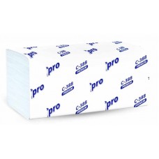 Полотенца бумажные V-сложение 180 листов, 3-слоя, белые