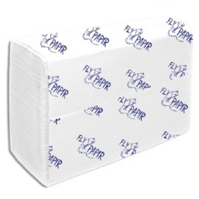 Полотенца бумажные FlyPapir Comfort  Z-сложение 180 листов, 2-слоя, белые