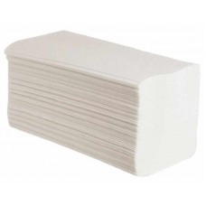 Полотенца бумажные V-сложение 200 листов, 1-слой, белые