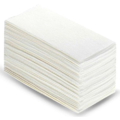 Полотенца бумажные V(ZZ)-сложение 250 листов, 1-слой, белые