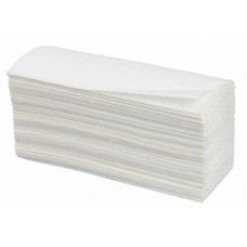 Полотенца бумажные Z-сложение 200 листов, 1-слой, белые