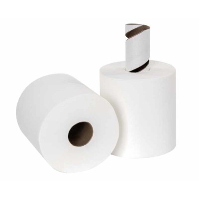 Полотенца бумажные 150м, с центральной вытяжкой, 2-слоя, в рулоне, белые