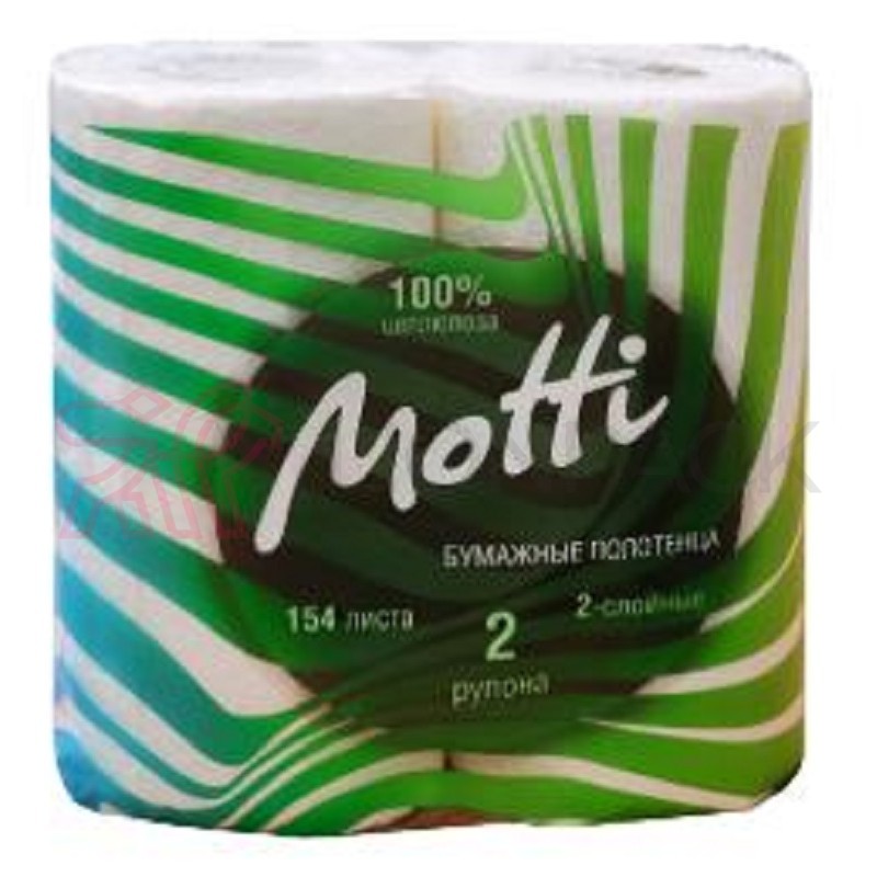 Полотенца бумажные MOTTI 2 рулона, 2-слоя, белые Полотенца бумажные MOTTI 2 рулона, 2-слоя, белые