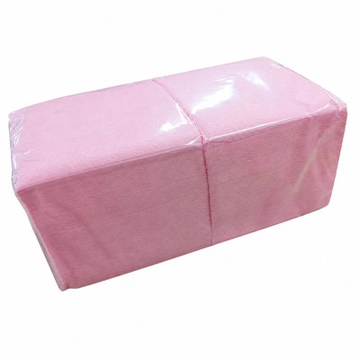 Салфетки бумажные 24x24 см, пастель розовые, 400 шт Салфетки бумажные 24x24 см, пастель розовые, 400 шт