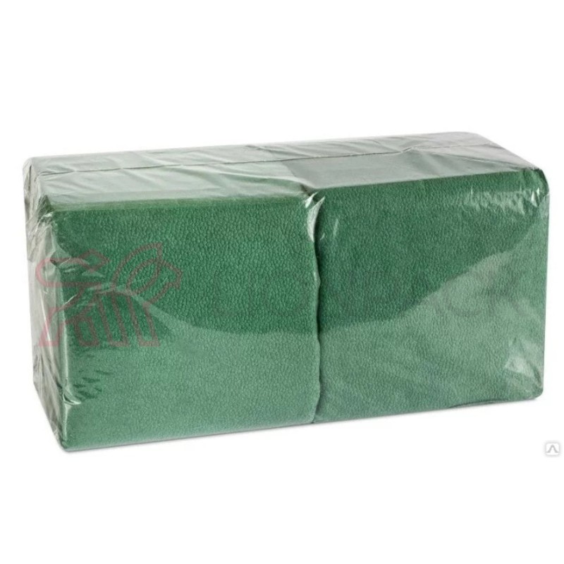 Салфетки бумажные 24x24 см, зеленые, 400 шт Салфетки бумажные 24x24 см, зеленые, 400 шт
