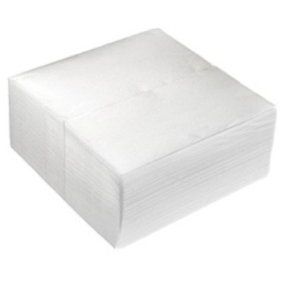 Салфетки бумажные 33x33 см, 2-х слойные, белые, 100 шт