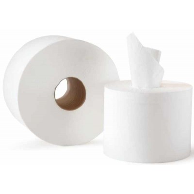 Туалетная бумага Mini 112 м, с центральной вытяжкой, 2-слоя, в рулонах,  белая
