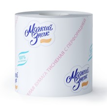 Туалетная бумага Мягкий Знак 54 м, 1-слой, белая (С28)