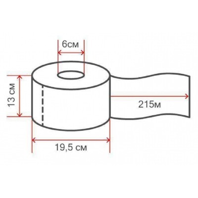 Туалетная бумага PROtissue Premium 215 м, с центральной вытяжкой, 2-слоя, в рулонах,  белая (C352)