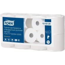 Туалетная бумага Tork Т4 8 рулонов, 2-слоя, белая
