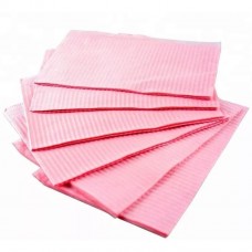 Салфетки ламинированные 2-х слойные 33х45 см, розовые, 500 шт
