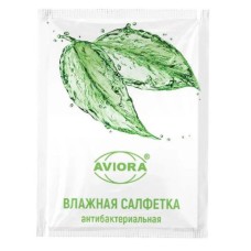 Влажные салфетки Aviora  60х80 мм, антибактериальные, 250 шт