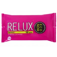 Влажные салфетки RELUX, ароматизированные, 15 шт