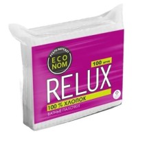 Ватные палочки RELUX, косметические, 100 шт