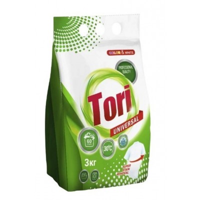 Стиральный порошок универсальный Tori, 3 кг