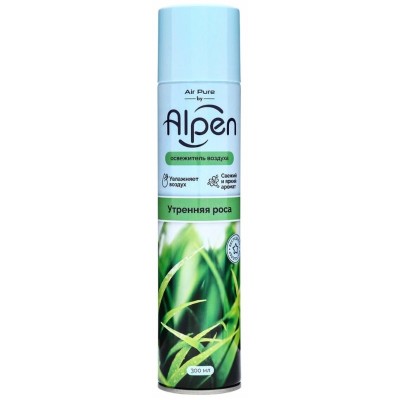Освежитель воздуха Alpen, утренняя роса, 300 мл Освежитель воздуха Alpen, утренняя роса, 300 мл