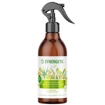 Освежитель воздуха Synergetic, имбирь и лемонграсс, 380 мл Освежитель воздуха Synergetic, имбирь и лемонграсс, 380 мл