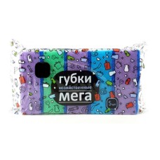 Губка для посуды Мега цветные 10х6,5х4,2см, 5 шт