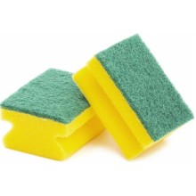 Губка для посуды Профильная 9х7х4 см, 2 шт