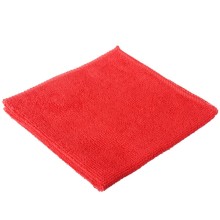 Салфетка из микрофибры 30x30 см, красная, 220 г/м2, без упаковки
