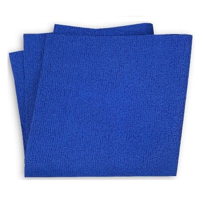Салфетка из микрофибры 40x40 см, синяя, 320 г/м2, без упаковки