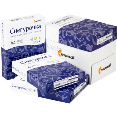 Бумага для офисной техники Снегурочка A4, 80 г/м2, 500 л