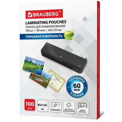 Пленки-заготовки для ламинирования 85x120 мм (531789) 60 мкм, 100 шт