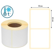 Термоэтикетка 58х60 мм ТОП, намотка 500 шт