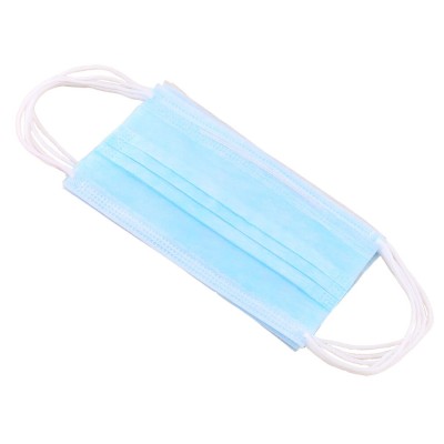 Маска медицинская NM, трехслойная, мельтблаун, голубая, 50 шт