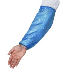 Нарукавники 40х22 см, полиэтиленовые, с двойной резинкой, голубые, 50 пар