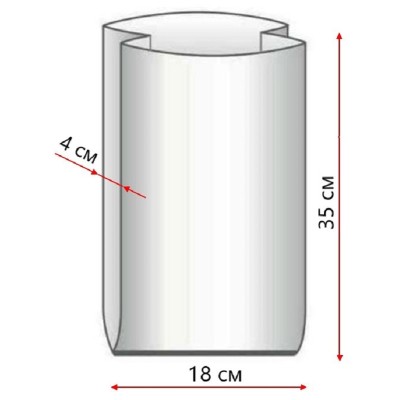 Пакеты фасовочные ПНД Зеленое яблоко, 18+8x35 см, 9 мкм, 600 г