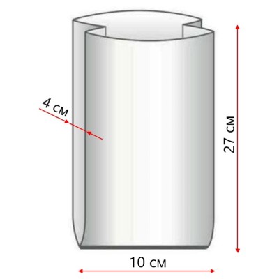 Пакеты фасовочные ПНД 18х27 см (10+8x27) 9 мкм, Яблоко, 400 г