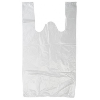 Пакет майка 24+12х44 см, белый, 10 мкм, ПНД, 100 шт Пакет майка 24+12х44 см, белый, 10 мкм, ПНД, 100 шт