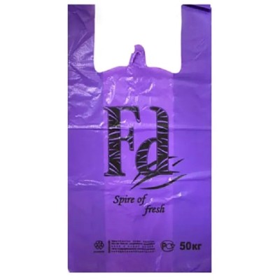 Пакет майка Fa 30+16х57 см, фиолетовый, 25 мкм, ПНД, 100 шт Пакет майка Fa 30+16х57 см, фиолетовый, 25 мкм, ПНД, 100 шт