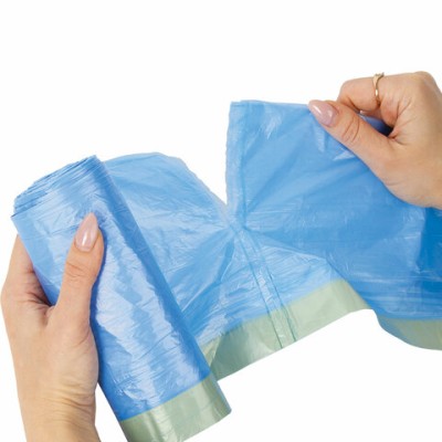 Мешки для мусора 35 л, с завязками, синие, ПНД, 20 шт