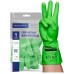 Перчатки хозяйственные виниловые ТР ТС Professional L, усиленные, зеленые