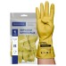 Перчатки хозяйственные виниловые гипоаллергенные ТР ТС Professional L, усиленные, желтые